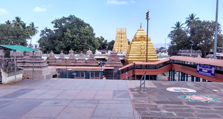 Temple aerial view